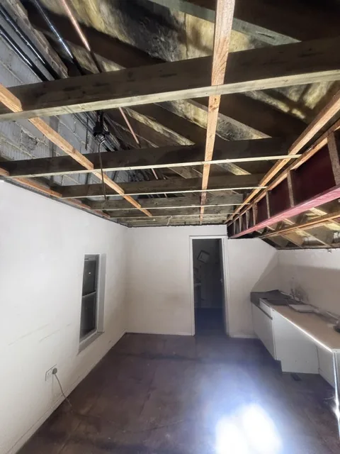 Controlled artex plasterboard strip-out in Battersea
